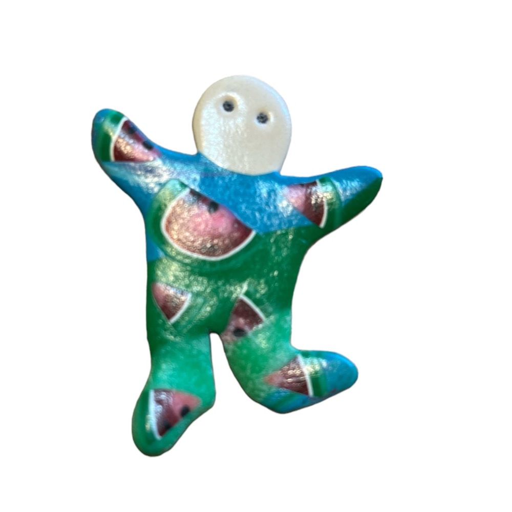 ✨ 3/$15 ✨ Green Watermelon Polymer Clay Kid Brooch